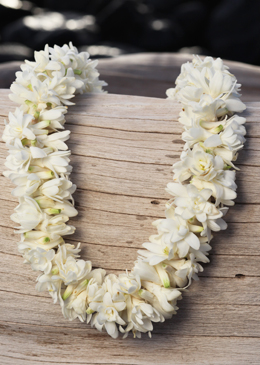 double tuberose lei